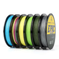 W8 Colorful Braided Fishing Line 300m 15-100lb High Abrasion Multifilament PE Fishing Line Carp