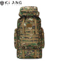 Custom Logo 80L Large High Quality Camel Back Mountain Bag Smell Proof Green Camouflage Tactical Backpack Hiking
