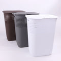 Hot Selling High Quality PP Rattan Laundry Basket 55L-60L Capacity Stackable Storage Customizable Colors Logo Chengqu Brand Home