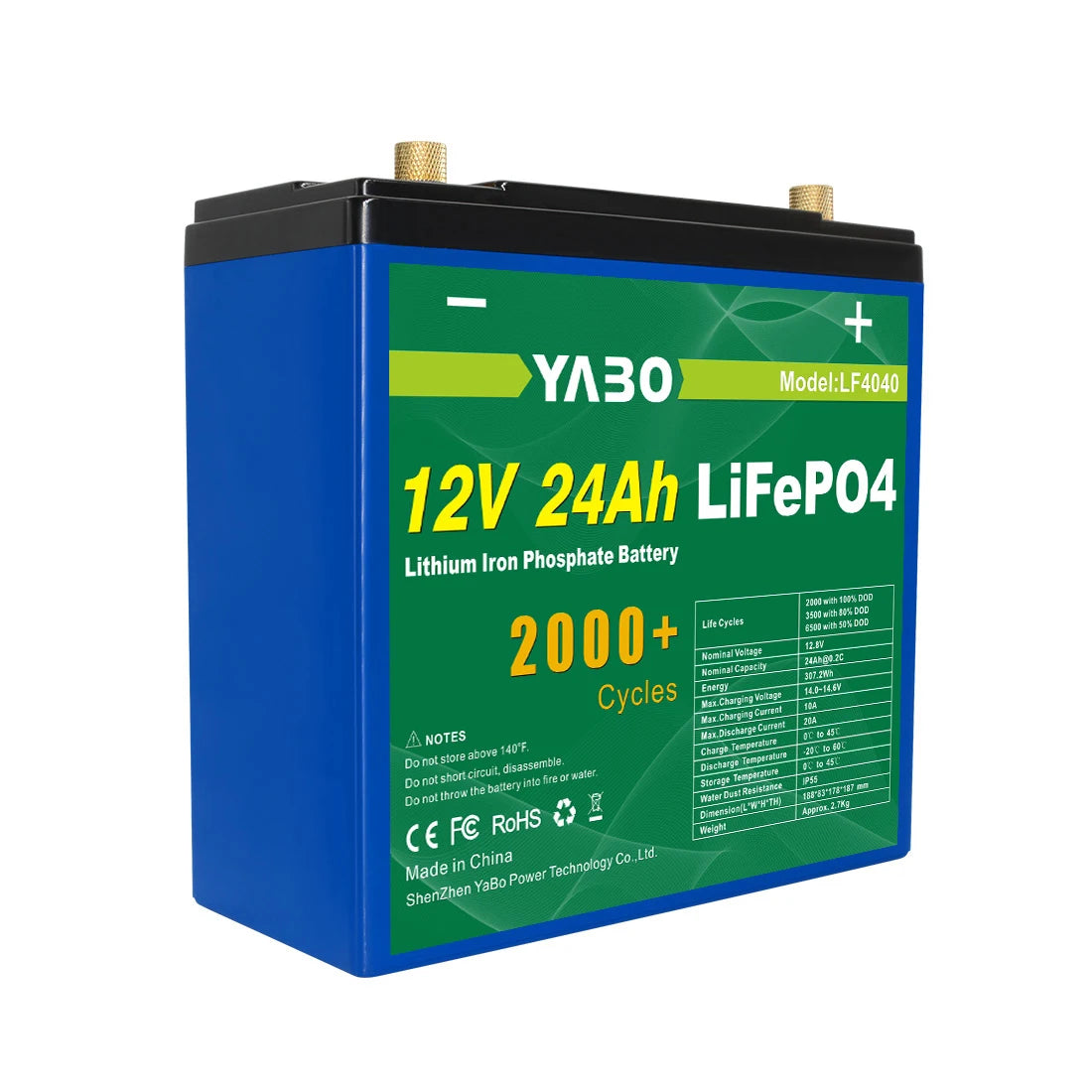 Hot Sale Solar System Rechargeable Lifepo4 Solar Batterie Lithium Ion 12V 24Ah