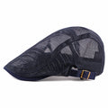 ready to ship Men's breathable summer cool mesh Flat beret hat Gatsby Newsboy ivy Hats Driving Cabbie Hunting hat