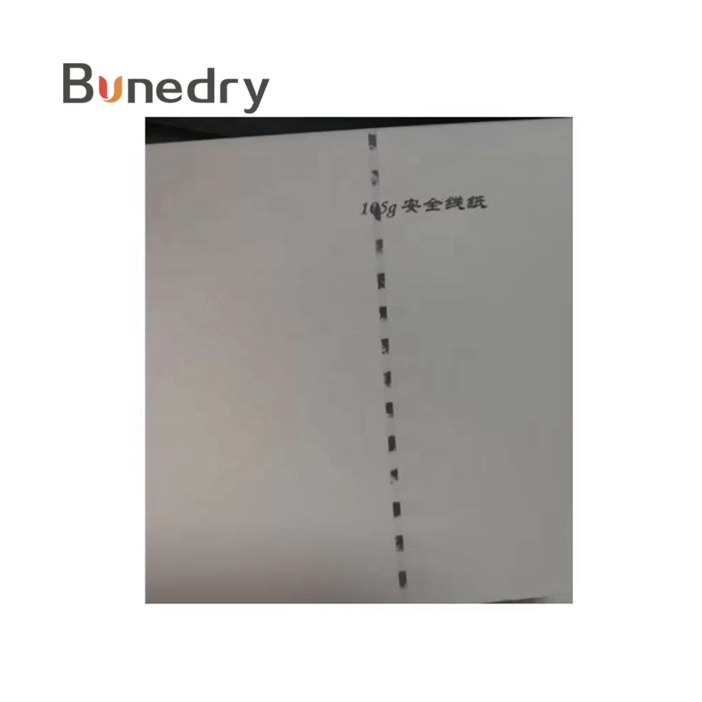 105g Quality Colorful Seal Line Eco-Friendly Characteristics Anti-fake Anti-reproduce Security Thread Paper