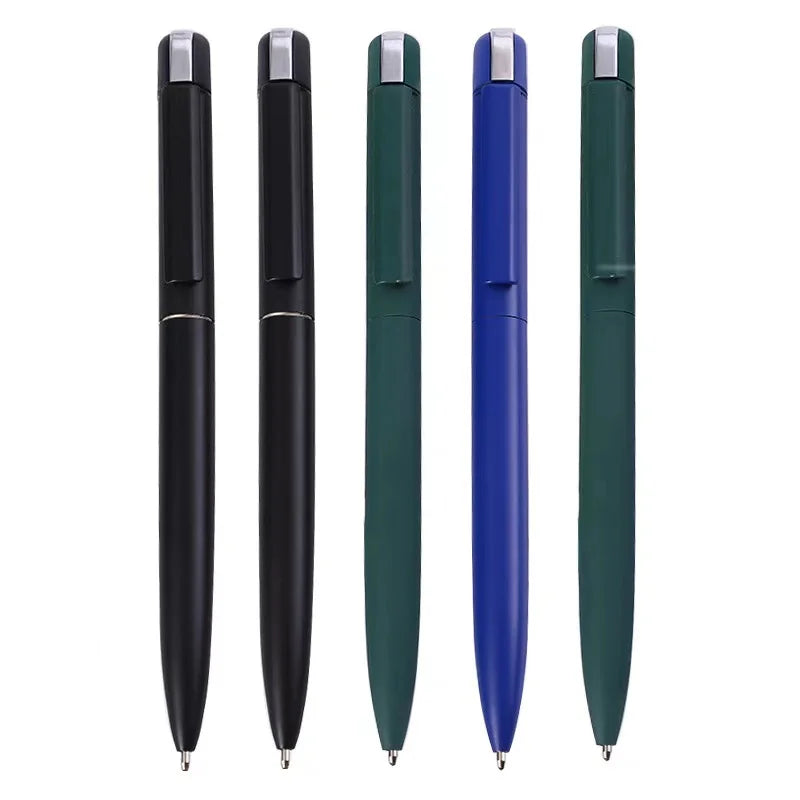 Custom Brand Novelty Multi-Functional Metal Ballpoint Pen Soft Touch Rubber Finish 0.7mm Promotional Custom Logo Black/Blue Ink