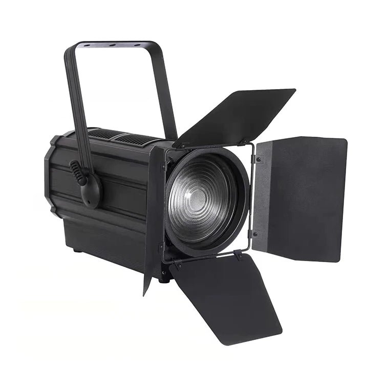 Professional 200W Fresnel Led Studio Spotlight With Electric Zoom Focus Stage Lighting