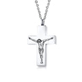 Stainless Steel Cremation Jesus Cross Urn Keepsake Memorial Ash Pendant Cross Necklace Jewelry Celtic Traditional Holder Locket