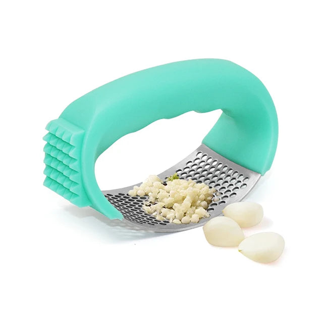 Premium Kitchen Garlic Crusher Stainless Steel Garlic Press Rocker with Ergonomic Handle Eco-Friendly YOUNIS Brand