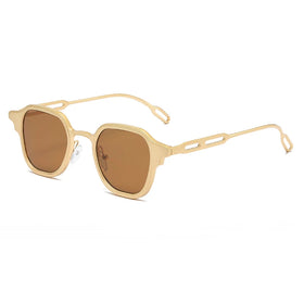 S2276 Sunglasses for Men Cool Retro Steam Punk Sunglasses Ladies Shades Small Square Women Metal Sunglasses