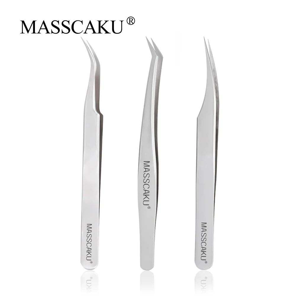 Wholesale Custom False Eyelashes Extension Applicator Professional Easy Fan Private Label Tweezers
