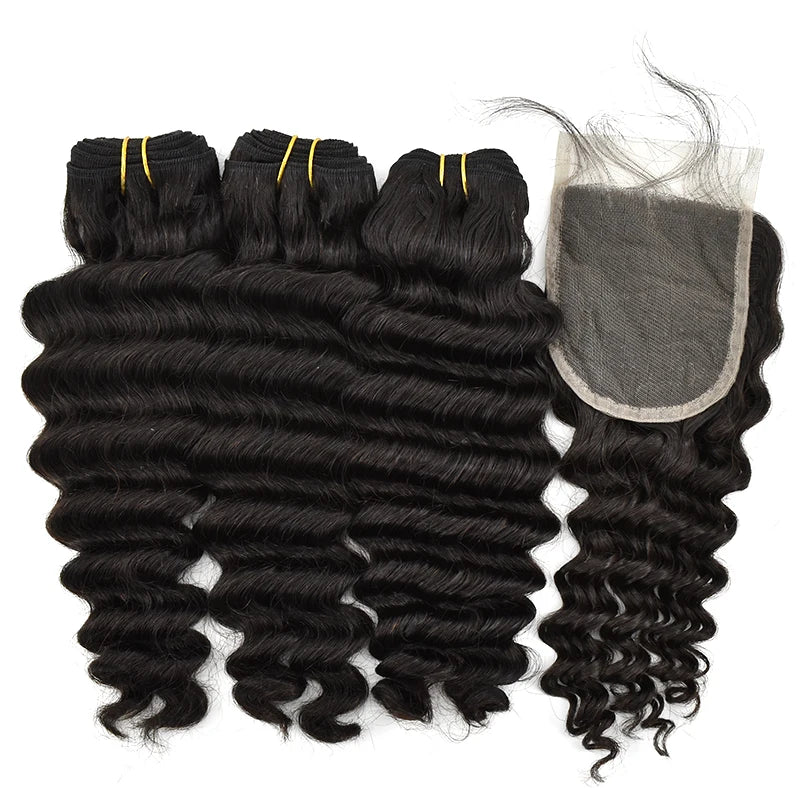 Free Sample Hair BundlesWholesales Bundle Hair VendorsMech Human 100% Brazilian Virgin Cuticle Aligned Deep Wave