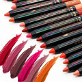 Hot Selling Pink Vegan Lip Liner Pencil 15 Colors Velvet Matte Long Lasting Matt Crayon Lipstick