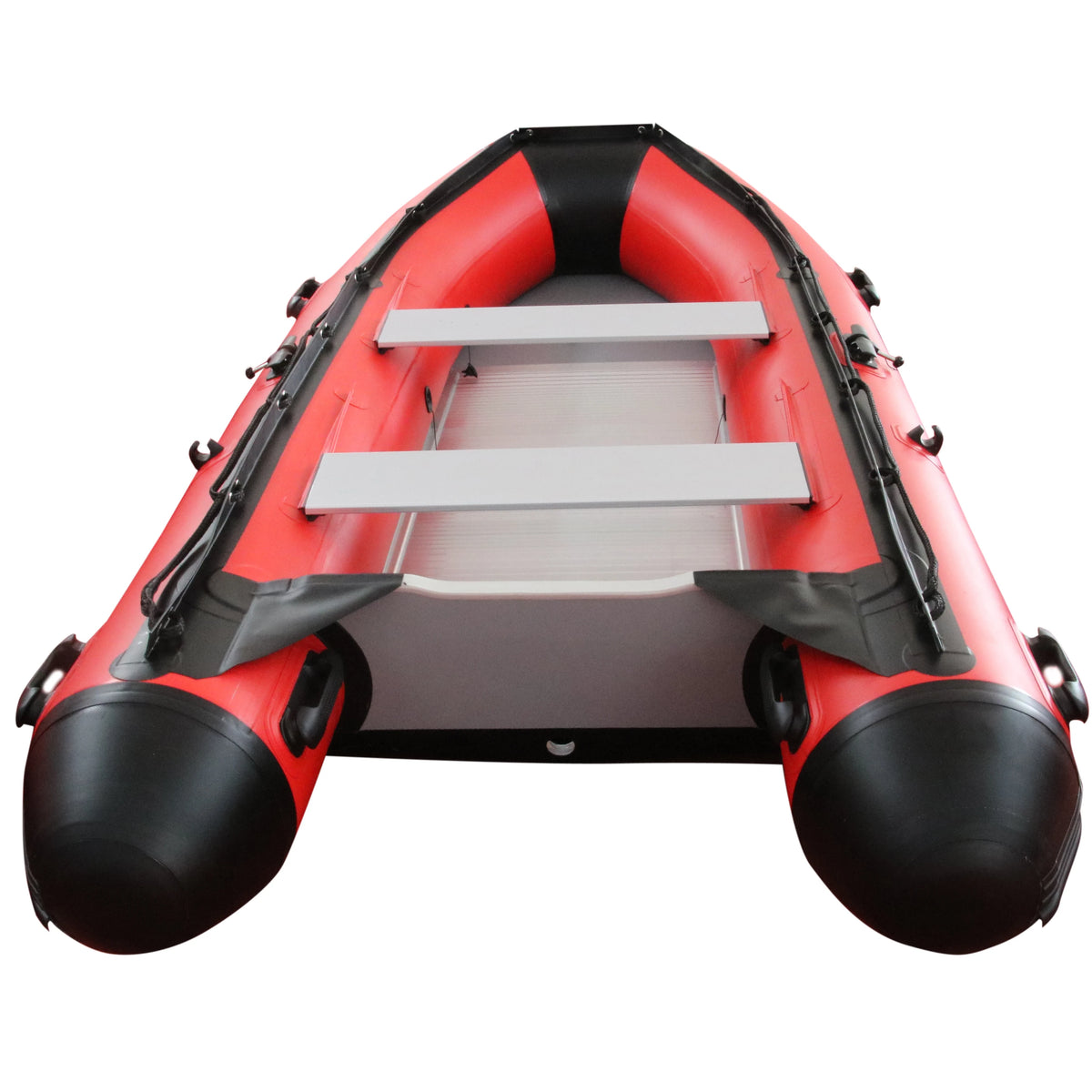High Quality Solarmarine 5-Person Inflatable Row Boat with Motor Wood Floor Fishing for Ocean Waters Drifting