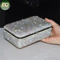 Ea015 Travel Luxury Small Accessories Earring Ring Boxes Wholesale Custom Logo Portable Mirror Jewelry Storage Box
