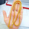 Gold Dubai 6Mm Box Brass Necklace Gold Plated Jewelry for Men and Women
