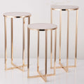 Zhuoyun Unique Design Iron Acrylic Party Event Decoration Table Centerpiece Wedding Gold Cake Stand