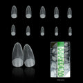 Nail Supplies 500pcs Extended Matte Acrylic False Nails Short Clear French Soft Gel Nail Tips