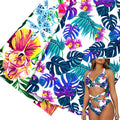 Matte Tropical Flower Designs Printing Stretch 82%polyester 18%spandex Print Clothing Fabric