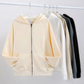 Fleece Lined Cotton Zip up Hooded Sweatshirt Unisex Winter Warm Thickened Jacket Casual Streetwear 2025