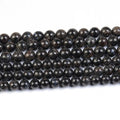 Wholesale Loose Beads Natural Blue Flash Arfvedsonite Astrophyllite Beads Beads for Jewelry Making 6mm 8mm 10mm