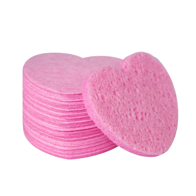 Eco-Friendly Fiber Disposable Compressed Facial Wash Sponges Makeup Tools Cleaner for Removal and Cleansing Cotton Pad Sponge