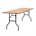 Rectangular Folding Wooden Table 96*40*30 Inches Banquet Laminated Board for Outdoor Use for Kitchen Factory Outlet OEM ODM
