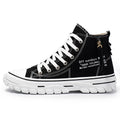 New Breathable High Top Canvas Shoes Fashion Casual Board Shoes Factory Custom logo