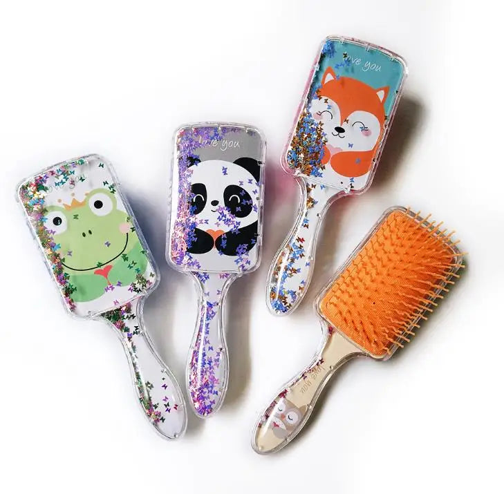 Customized Wholesale Paddle Hair Brush ABS Cartoon Hair Extensions Brush Cushion Paddle Hair Brush