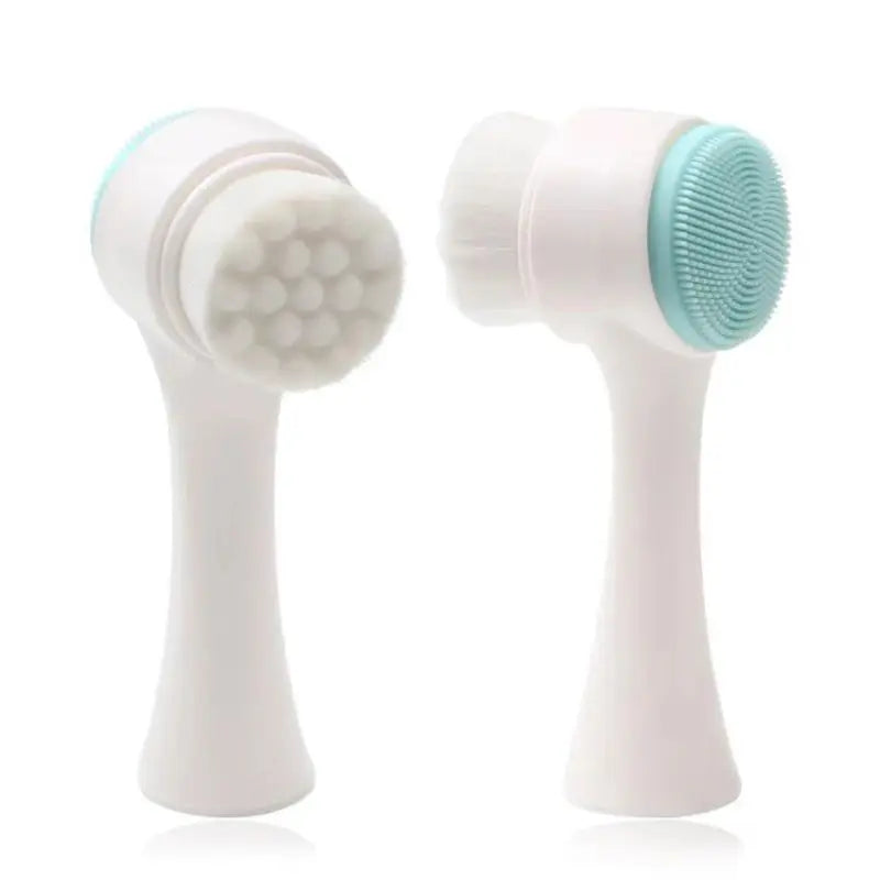 Silicone  Double-Sided Facial Cleansing Brush Face Cleanser Blackhead Removal Product Pore Cleaner Exfoliator Face Scrub Brush