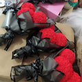 Bouquet Holder Hot Sale PE Mickey Bear for Gift with Paper Head Gift Valentine Rose Mother's Day Fancy New Year Gift for Wife