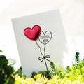New DIY Leather Love 3D Heart Greeting Cards Mother's Day Cards Handmade Greeting Cards Gifts