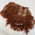 VMAE Wholesale Clip-In Extensions Russian Raw Cuticle Aligned 100% Human Blonde Afro Deep Kinky Curly Virgin Hair Clip Ins