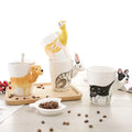 Kezhi Wholesale 3D Animal Ceramic Face Shape Gift Mug with Handle 400ml