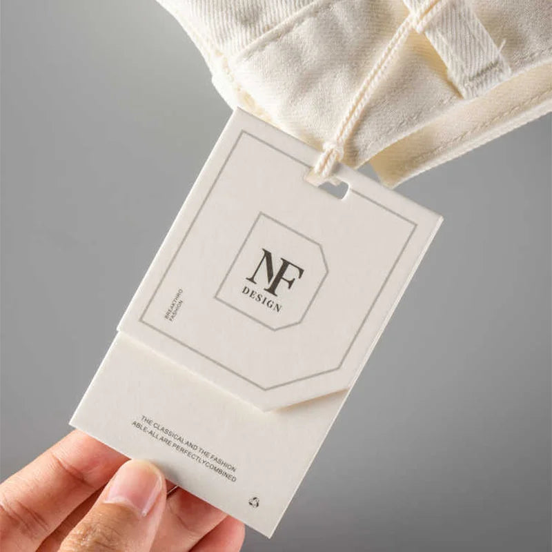 Customized Brand Tag Logo High-End Women'S Clothing Label Small Card  Customized Clothing Tag Simple Luxury Hang Tag