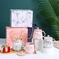 55 Degree Thermostatic Cup Gift Box Coffee Cup Set Usb Automatic Heating Marble Mug with Gift Box