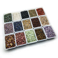 Wholesale Polished Natural Stone Tiger Eye Chips Crystal Healing Crazy Chips Unakite Crystal Chips Bulk Gravel for Sal