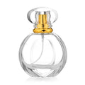 50mL Refillable Leakproof Glass Perfume Bottle with Luxury Crystal Cap for High End Fragrance Packaging Use