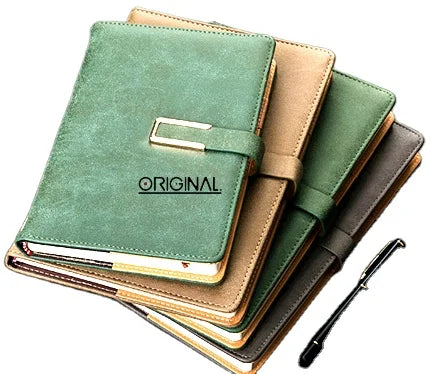 Hard Cover Leather File Folder Office Stationery Professional Notebook Diary Planner Agenda MegaBDM