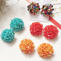 2025 Crystal New Design Bohemia Beads Earrings Handmade Colorful Cluster Flower Seed Bead Fashion Earrings for Women