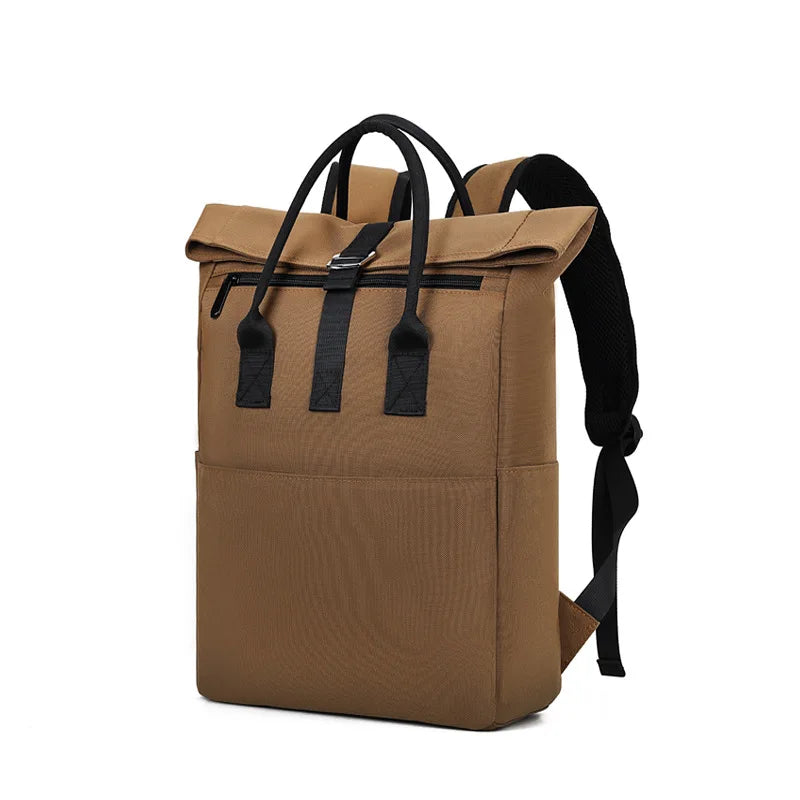 Environmentally Friendly Recycled Material RPET Backpack Casual Expansionable Travel Bag