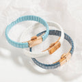 Custom Logo Colorful Stainless Steel Ceramic Bracelet Bangle Jewelry Cuff Enamel Tile Charm Bracelet