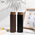 400ml Wooden Grain Cover Customized Color Lid Straight Bottles Stainless Steel Vacuum Insulated Water Bottles With Tea Infuser