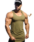 Custom Men's Gym Athletic Tank Tops Casual Style 3D Pattern Bodybuilding Muscle Workout Stringer Knitted Weaving Method