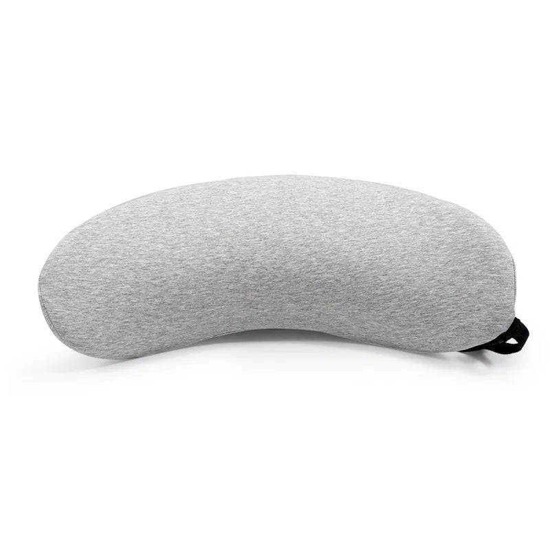 New Eco-Friendly Memory Foam Back Pillow for Airplane Office Chairs Car Seats-Waist/Hip Pain Relief Lumbar Support Removable