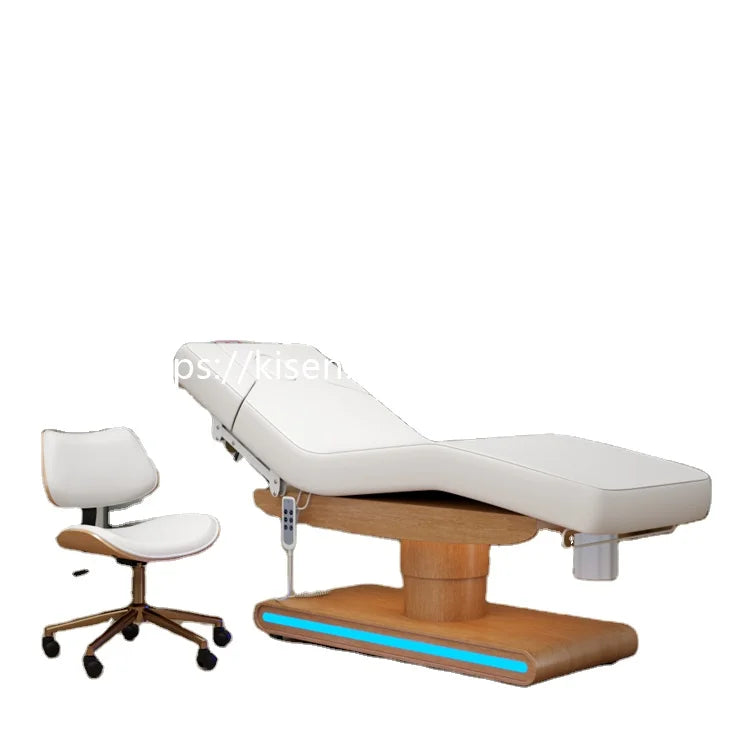 Modern Spa Cosmetic Facial Massage Table Beauty Salon Spa Eyelash Massage Bed Table With 3 4 Motors Electric Beauty Bed Cover