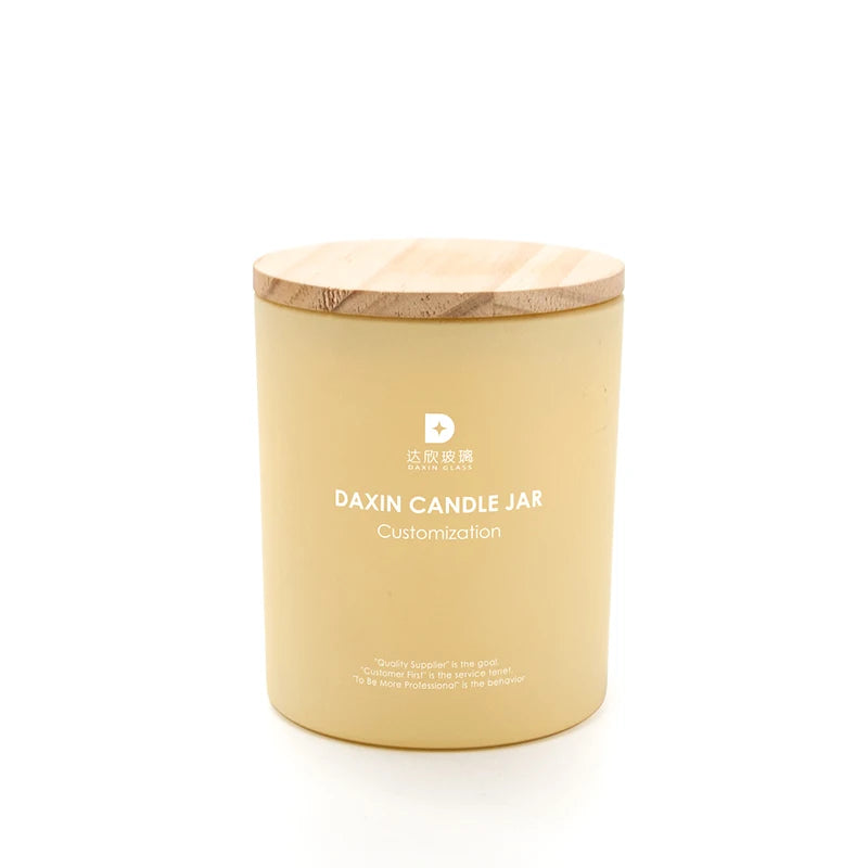 Cosmetic Packaging Container 200ml 300ml 450ml Colourful Candle Container Mold Glass Candle Container for Candles