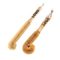 Custom Logo Cleaning Brush Natural Wooden Long Short Handle Beech Crevices Bottle Dish Pan Cleaning Kitchen Washing Brushes