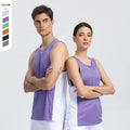 OEM Custom Quick Drying Basketball Training Vest U Neck Loose T-shirt Breathable Running Fitness Tank Top
