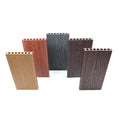 European Design Style Outdoor Wood Plastic Composite WPC Terrace Decking Engineered Flooring with Brushed Technics