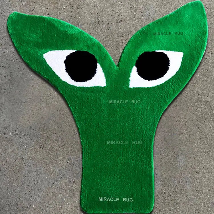 Children's Hypebeast Art Miracle Area Tufting Door Irregular Hand Tufted Rug Jungle Anime Shape Tuft Rug Carpet Custom
