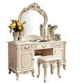 European Style Princess Bedroom Dressing Table Mini Carved Makeup Table Dressing Table