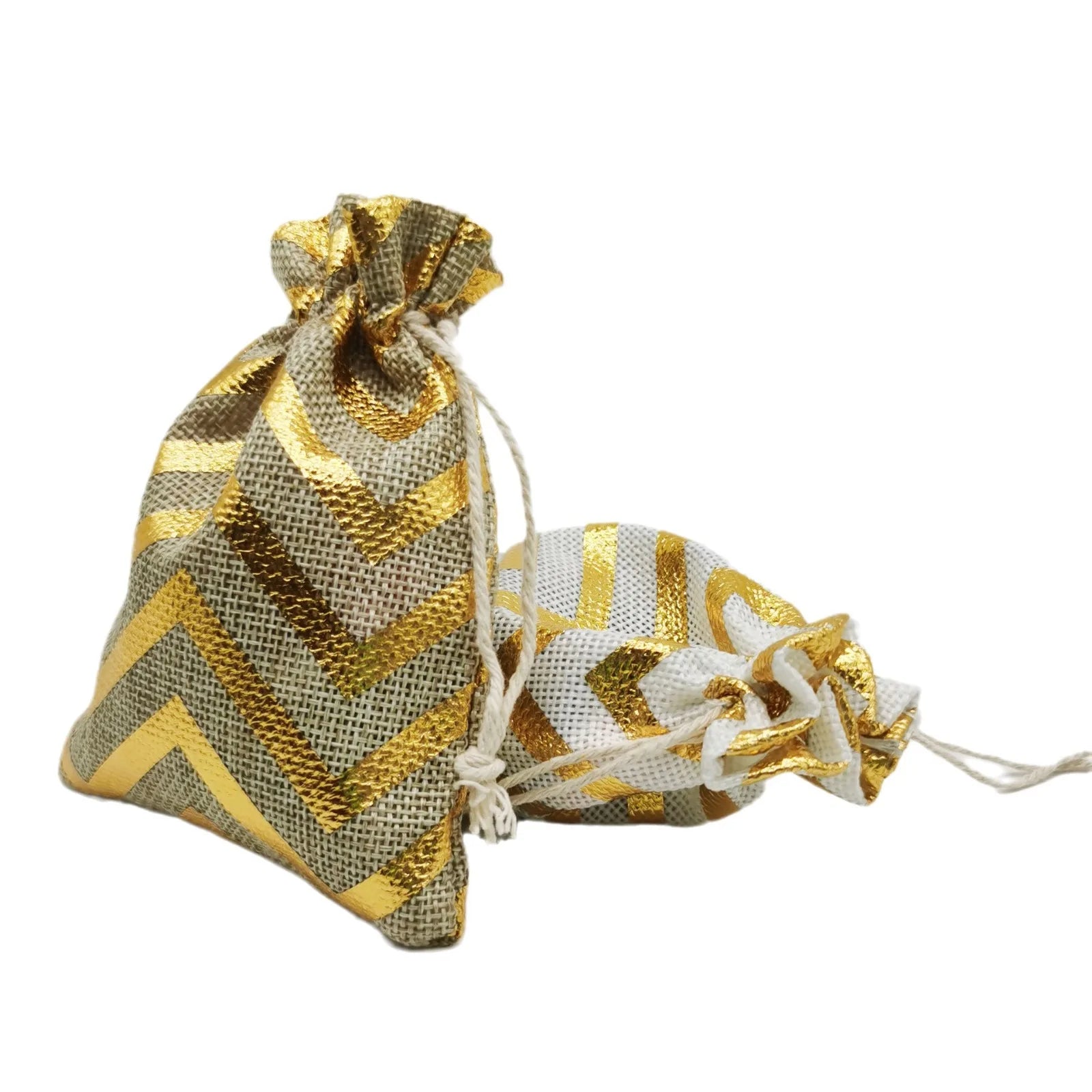 Hot Stamped Burlap Drawstring Pouch Coarse Burlap Gift Bag Thanksgiving Wedding Christmas Employee Appreciation Gift Bag